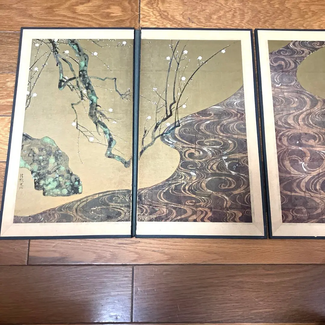国宝 紅白梅図屏風 2枚組 尾形光琳レプリカ 国宝 紅白梅図屏風 2枚組 尾形光琳レプリカ - メルカリ