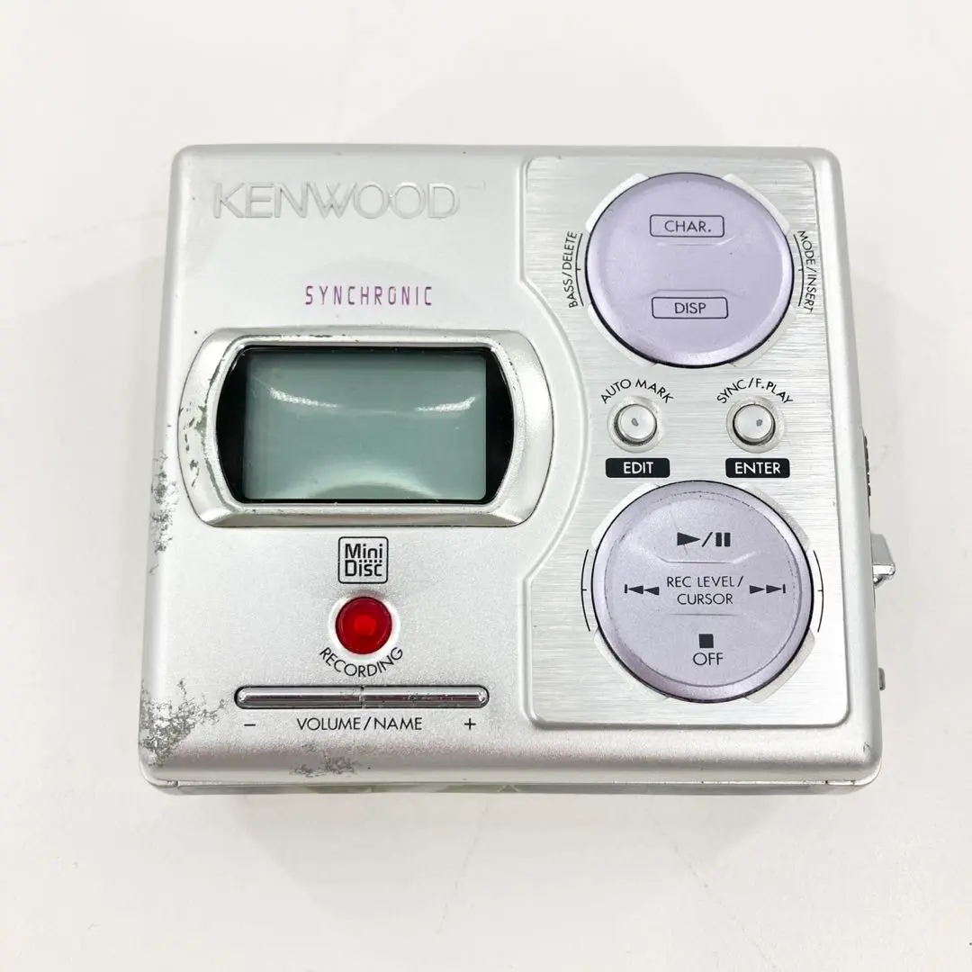 【再生可】KENWOOD DMC-K7R（S）ポータブルMDプレーヤー