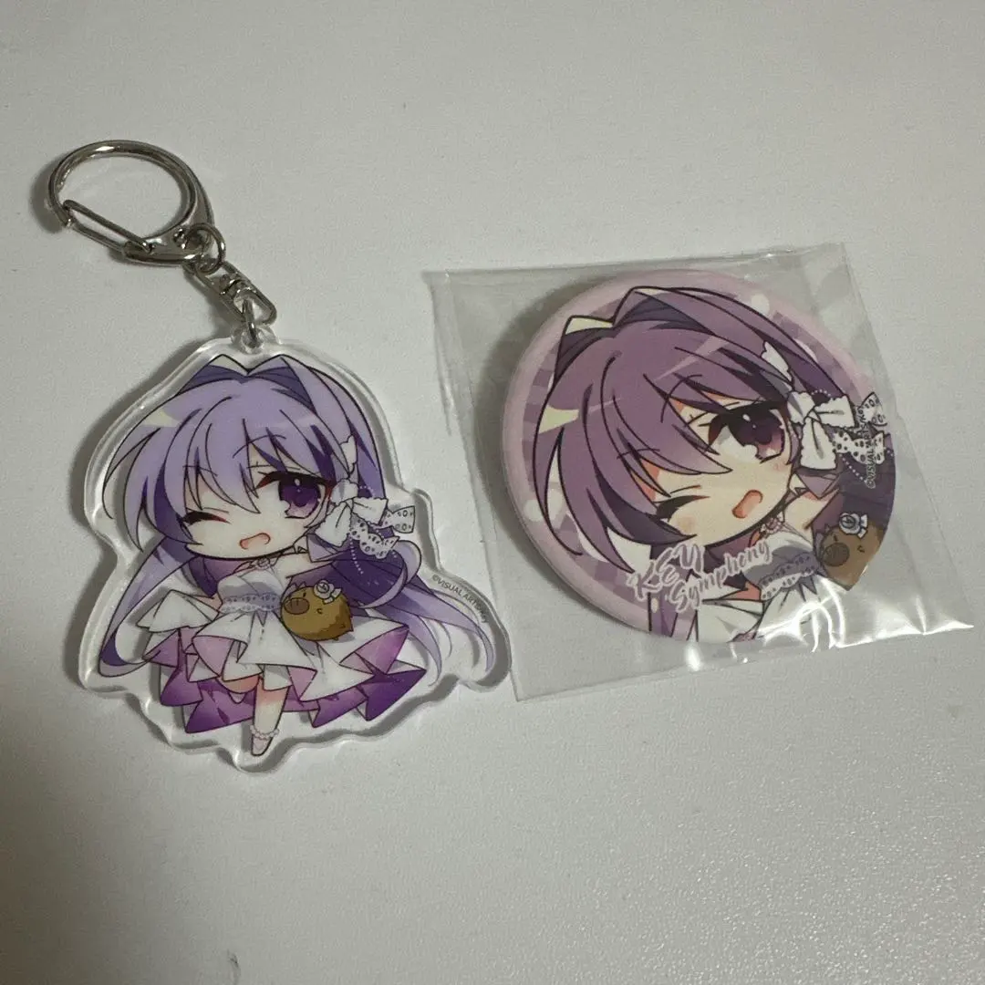 Thumbnail of CLANNAD Fujibayashi Kyo - Key Shanghai Concert Limited Edition Keychain & Can Badge Set