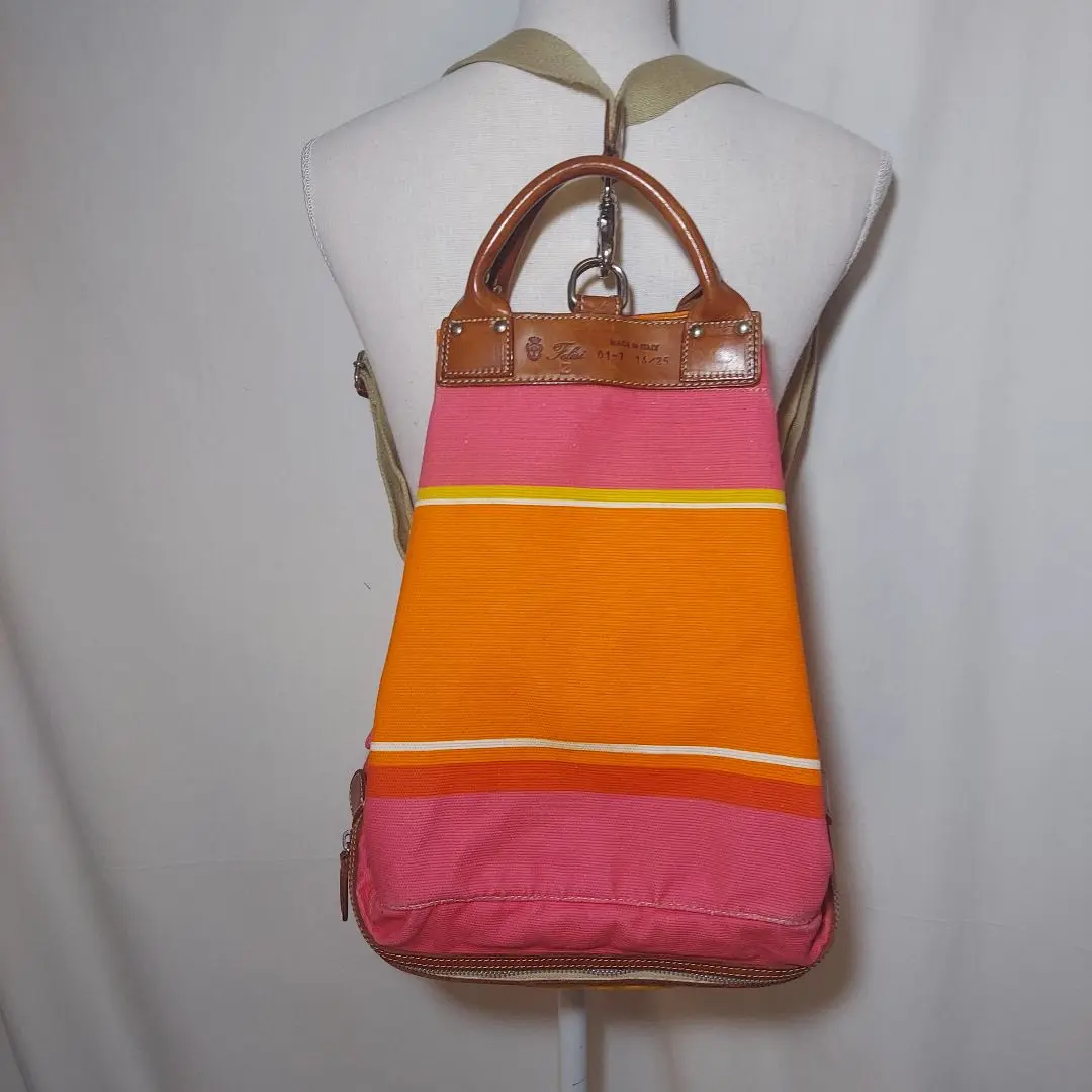 極美品　18/50ds felisi トートバッグ　リュック　2way ネイビー 極美品 18/50ds felisi トートバッグ リュック 2way ネイビー