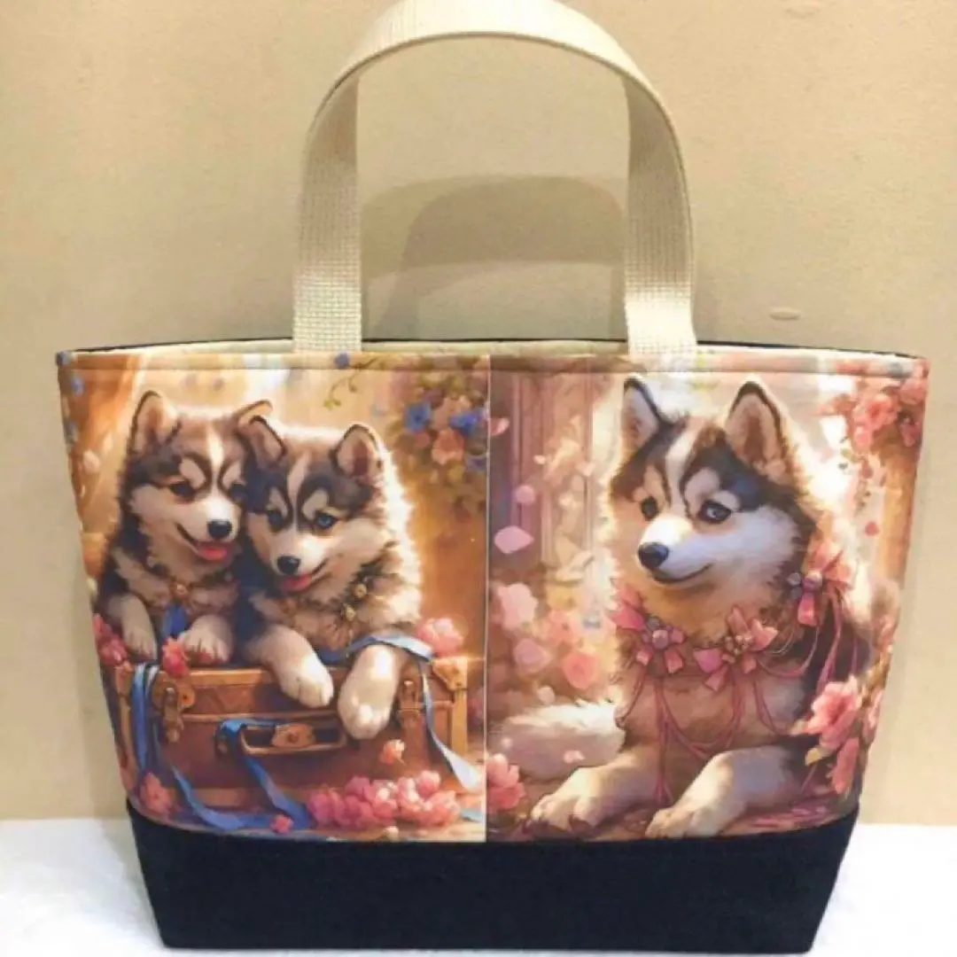 Thumbnail of (Event Item) Husky-chan x Denim Mini Tote Bag
