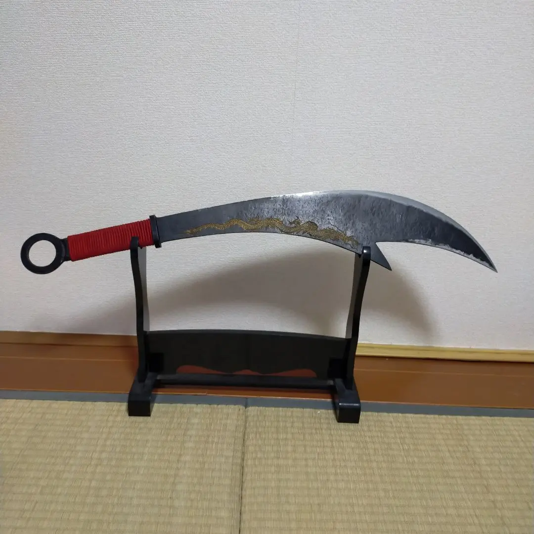 長柄斬馬刀黒木精良マンガン鋼 古兵器 武具 刀装具 日本刀 模造