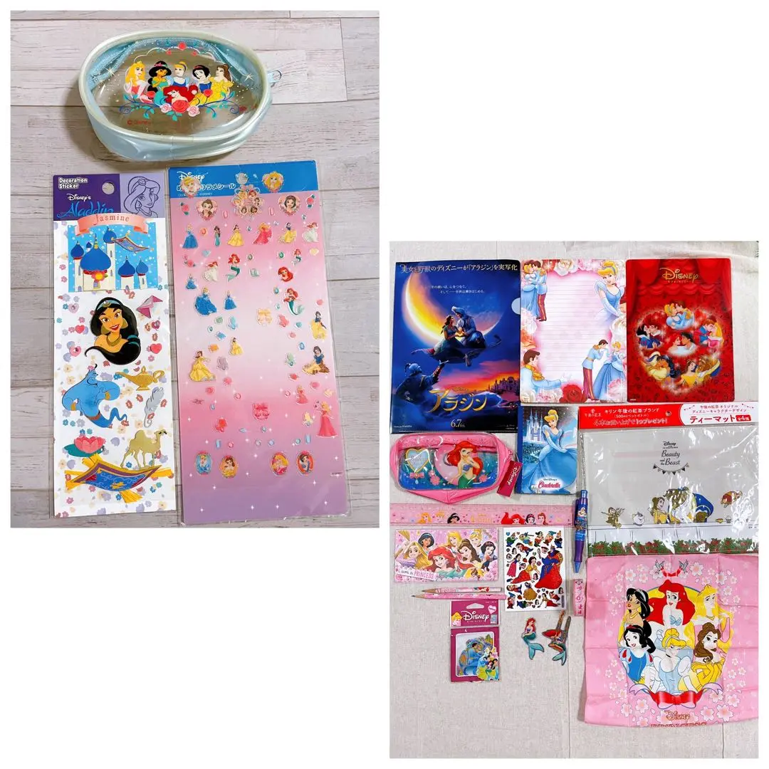 ★新品★ディズニープリンセス  スクエア付箋メモ  ３種セット Disney Disney(ディズニー) 付箋メモ ディズニープリンセス