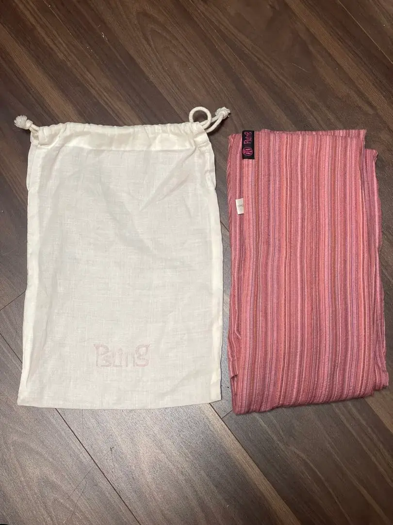 新品未使用】Psling ピースリング リング 袋付き 抱っこ紐 しじら織