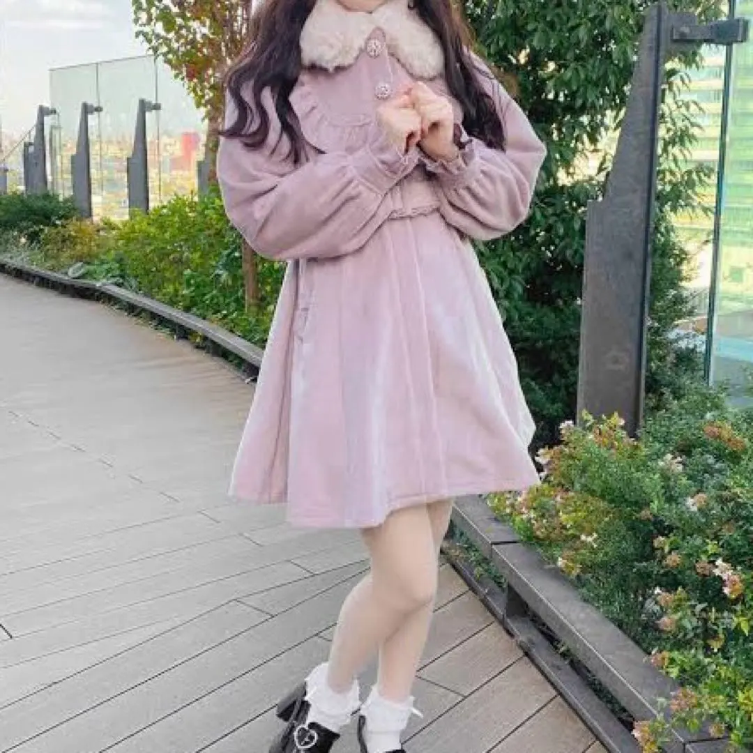 Thumbnail of ROJITA Yoke Frill Ribbon Pocket Coat