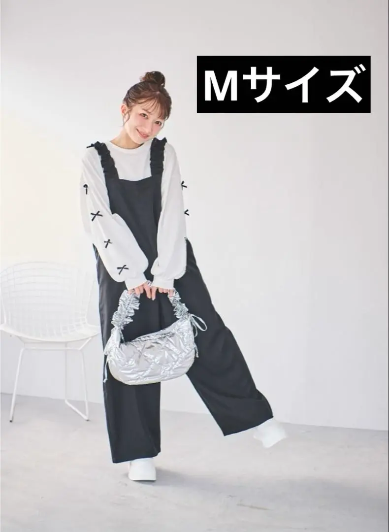 Ange Charme/アンジュシャルム♡フェザーサロペット/ピンク Ange Charme (アンジュ シャルム) (@angecharme_shop