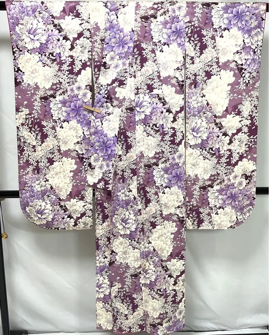 C78正絹　振袖　kimonossimo キモノッシモ　金彩　極美品　着物 色打掛・金彩格天鳳凰｜白無垢・色打掛レンタルなら結婚式着物