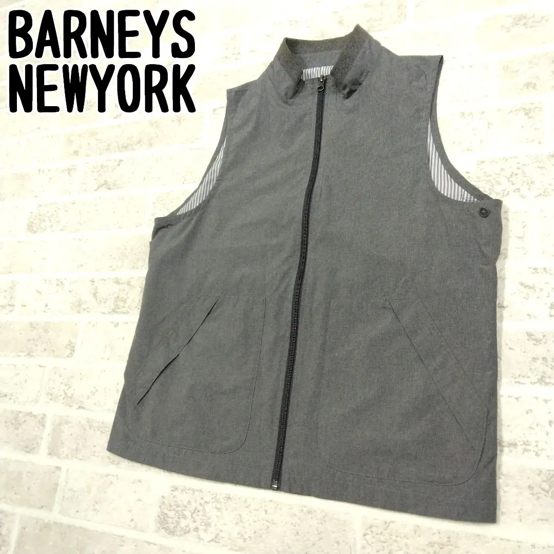 BARNEYS NEW YORK 黒 フレアベスト BARNEYS NEW YORK 黒 フレアベスト（ベスト｜メンズウェア