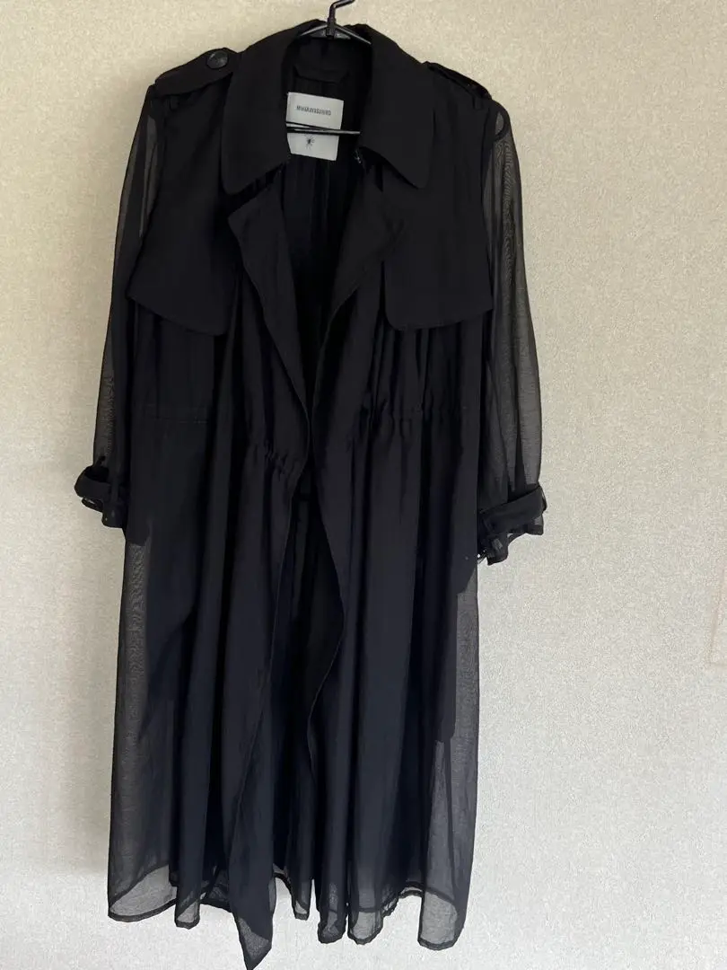 美品！】MIHARAYASUHIRO ミハラヤスヒロ トレンチコート 黒