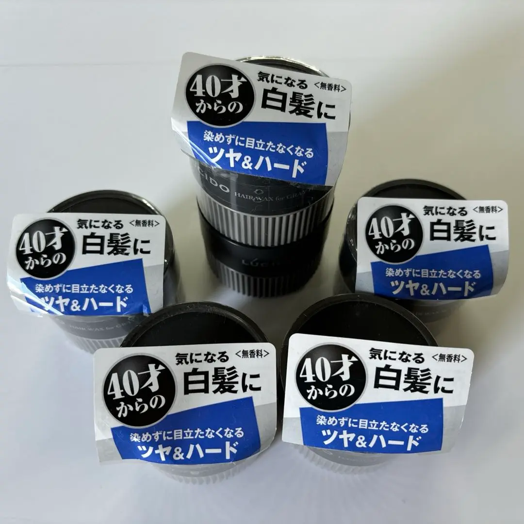 新品未使用　6個　ルシード　白髪用　ワックス　グロス&ハード Amazon | LUCIDO(ルシード) ヘアワックス 白髪用ワックス グロス