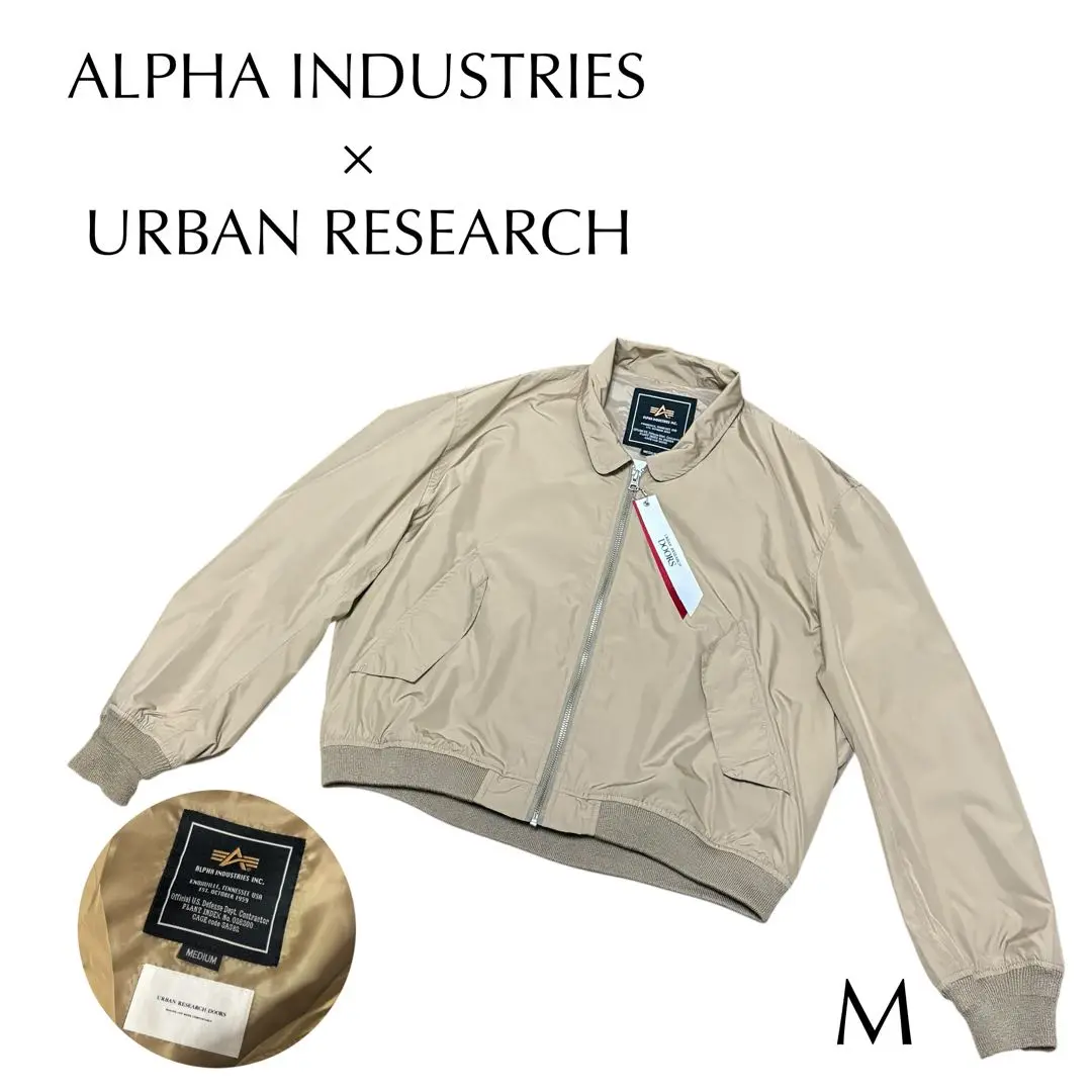 ALPHA INDUSTRIES タンカースジャケット36R ベージUSA ALPHA INDUSTRIES タンカースジャケット36R ベージUSA