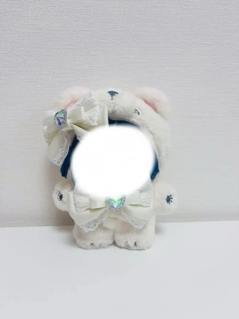 ぬい服 ヘアアクセ 4点セットブルー ぬい服 ヘアアクセ 4点セットブルー ぬいぐるみ用 小物 ヘアピン