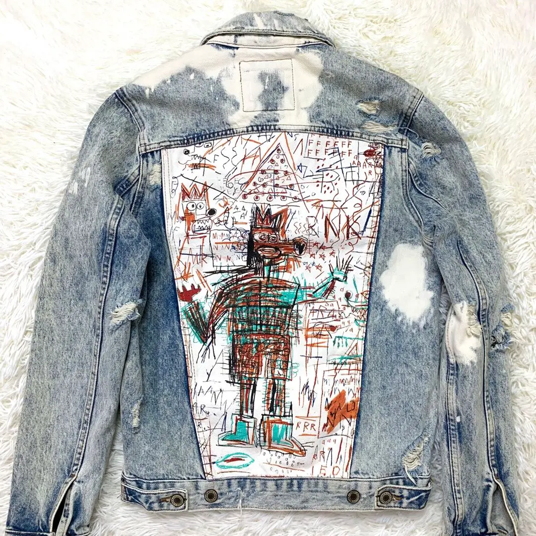 【極希少】ZARA×JEAN-MICHEL BASQUIAT デニムジャケット Zara Men's Jean-Michel Basquiat Collaboration Denim Jacket