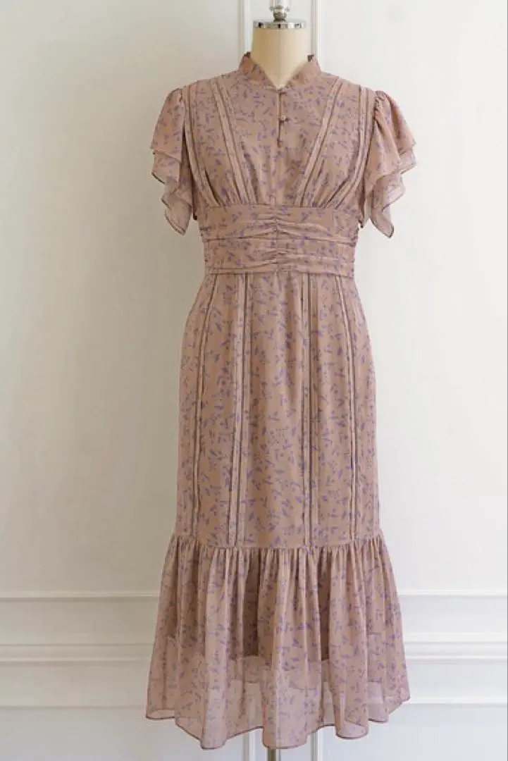 ワンピース Herlipto Muguet-printed Romantic Dress S herlipto 𝖢𝗈𝗆𝗂𝗇𝗀 𝗍𝗈 𝗒𝗈𝗎 𝗌𝗈𝗈𝗇