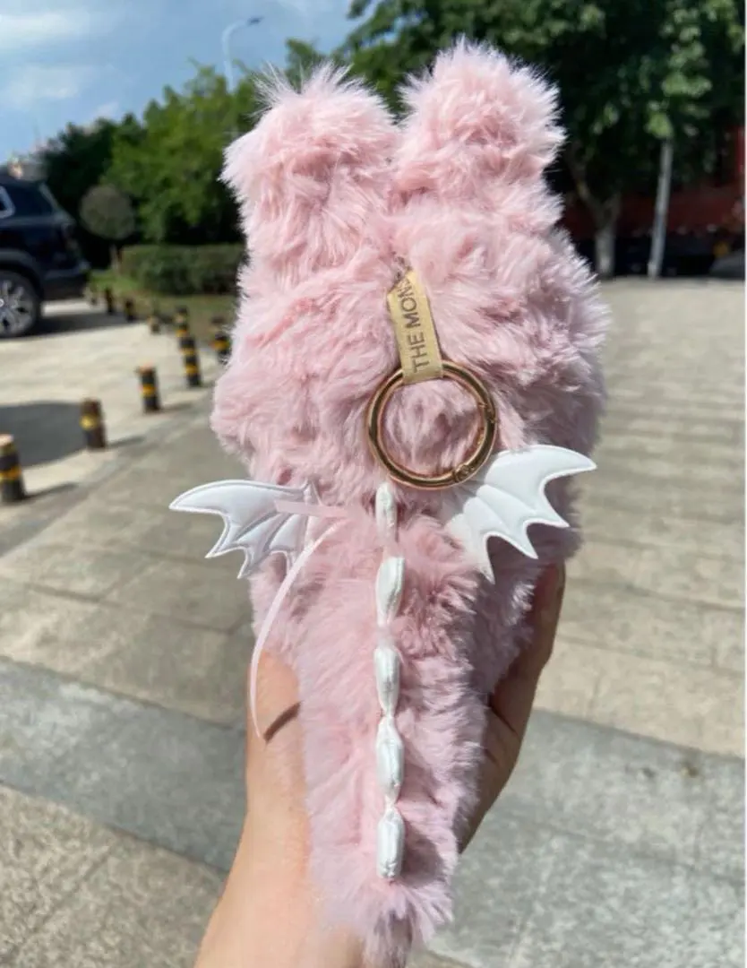 Labubu 服裝 LABUBU 玩偶裝 可愛 玩偶服 換裝服 2 件套 白翼 的縮圖