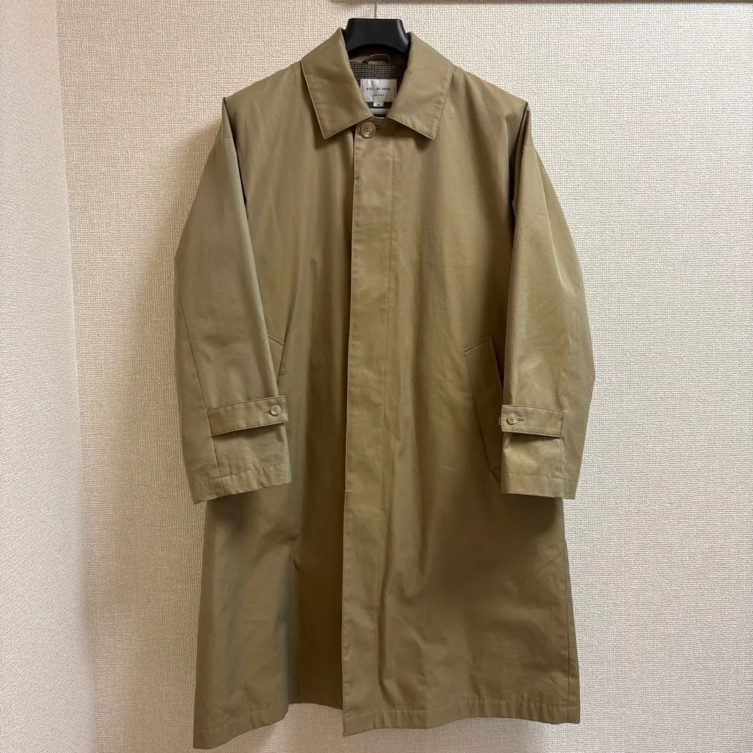 STILL BY HAND 雙排扣大衣 46 米色 的縮圖