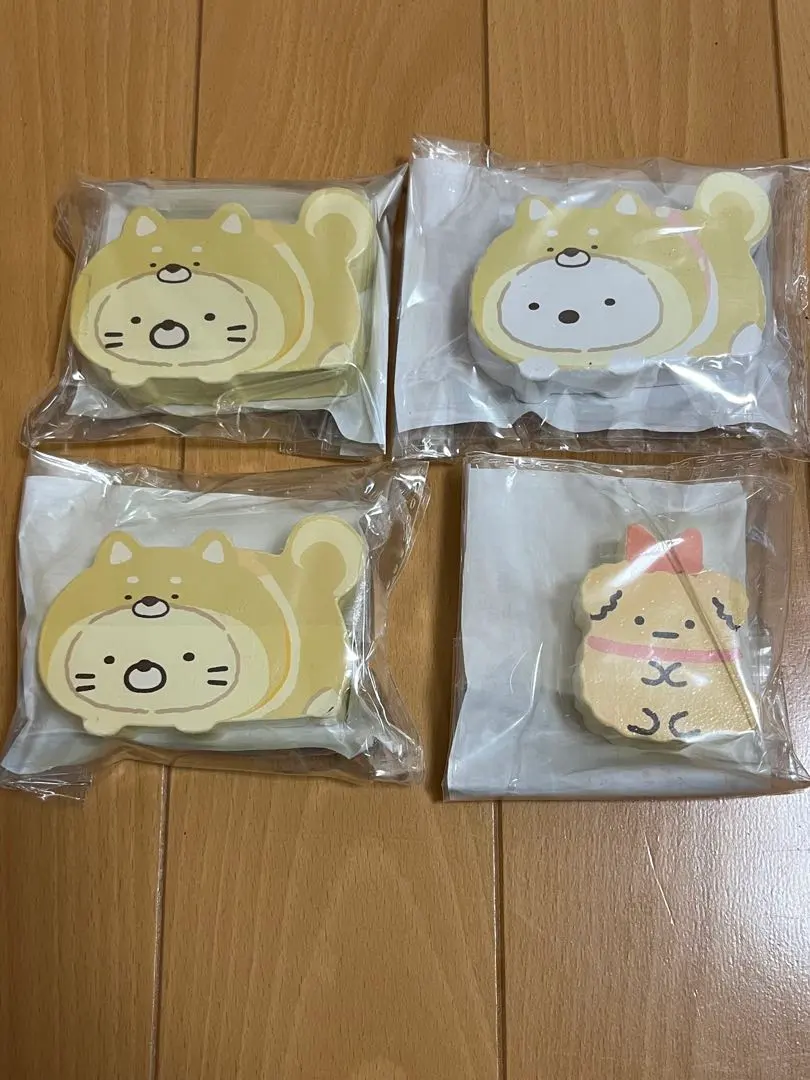 Thumbnail of Unopened Sumikko Gurashi "Puppy and Dog Play" Wooden Character Stacking Blocks, Set of 4