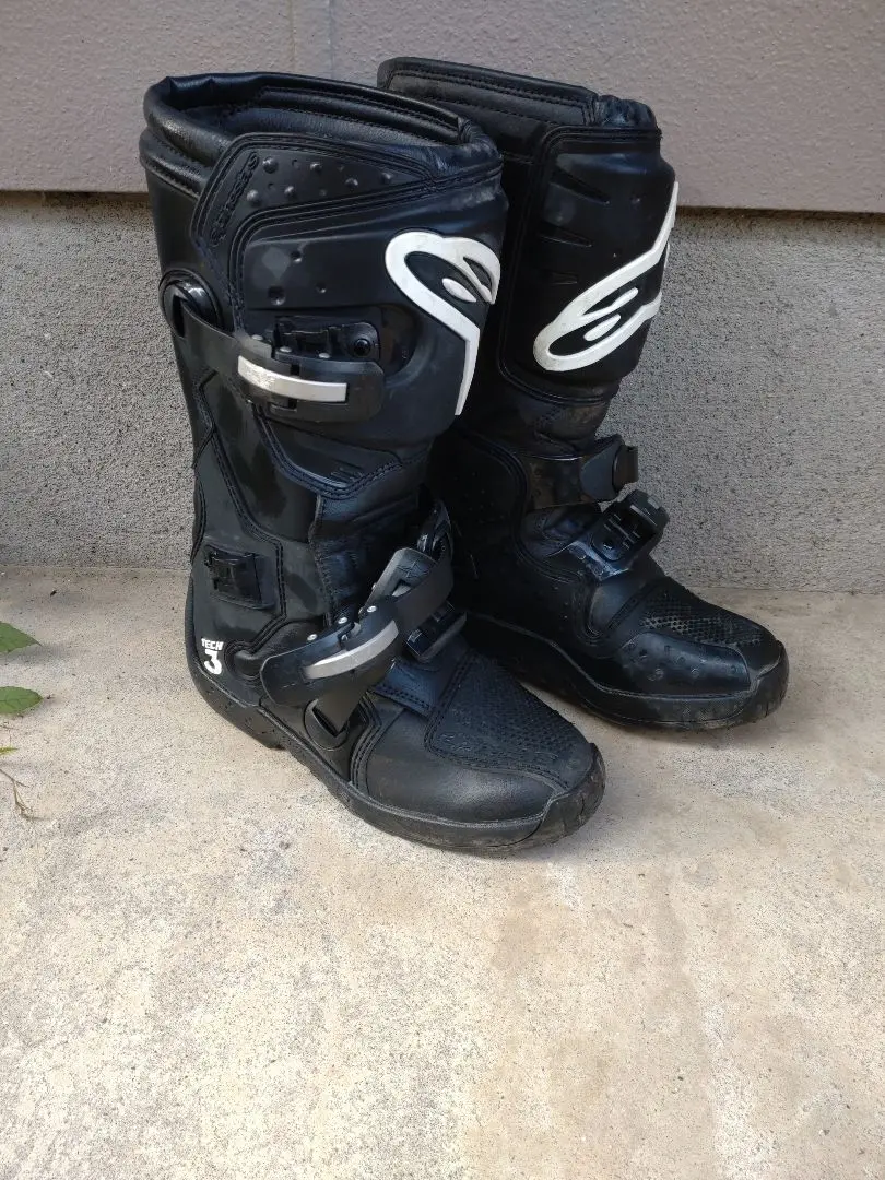 【新品・未使用】 alpinestars モトクロスブーツ TECH-3 US8 Tech 3 Boots - BLACK MOTOCROSS Boots | Alpinestars