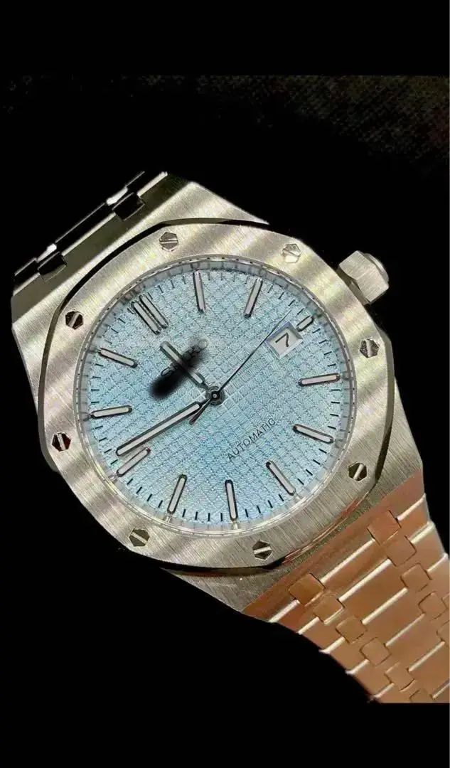 AP OAK NH35 A MOD フロステッド カスタム Seikomod NH35 automatic Movement AP Royal Oak Style Full