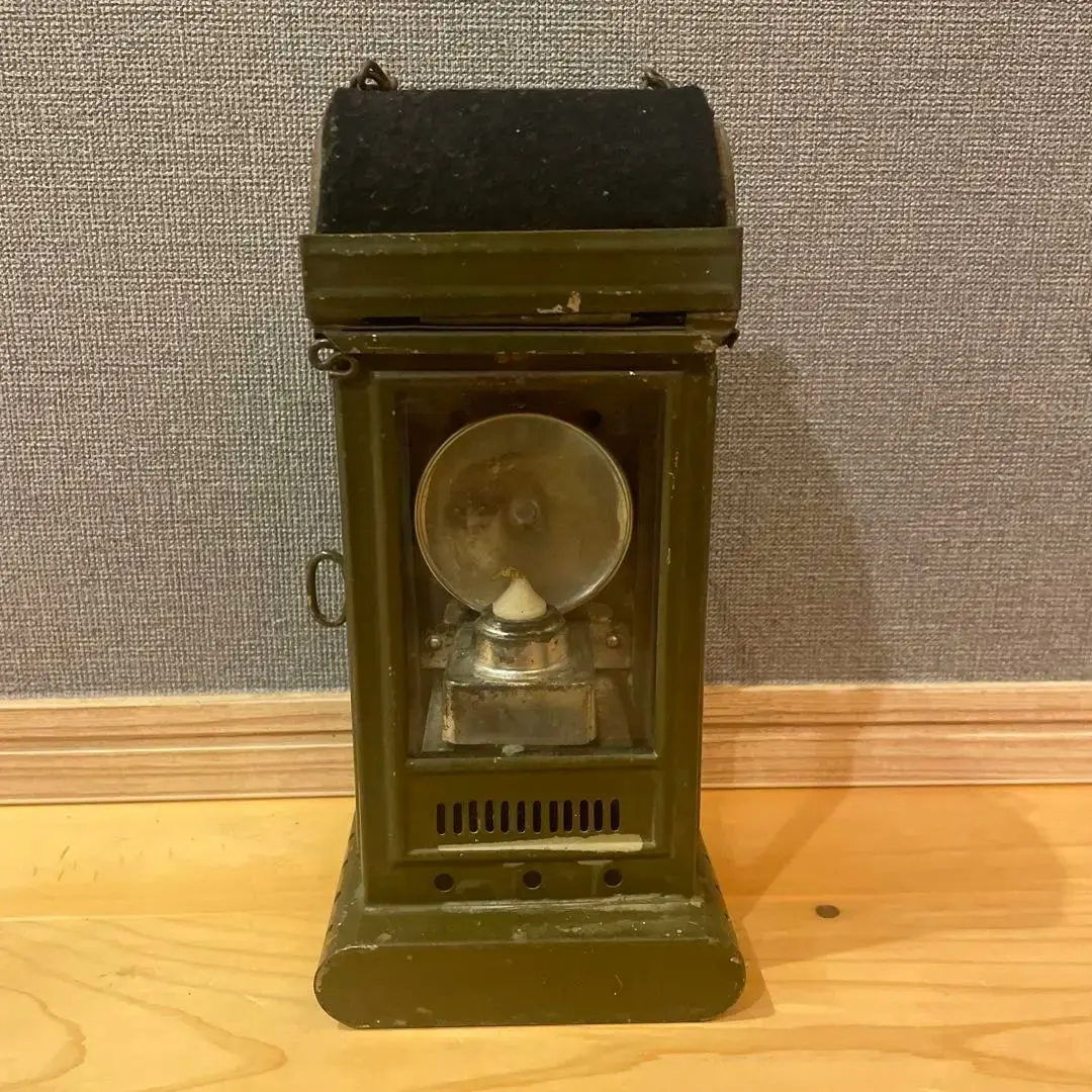 ☆③激レア スイス軍　フォールディングキャンドルランタン ブッシュクラフト　野営 Vintage Swiss army folding candle lantern スイス軍