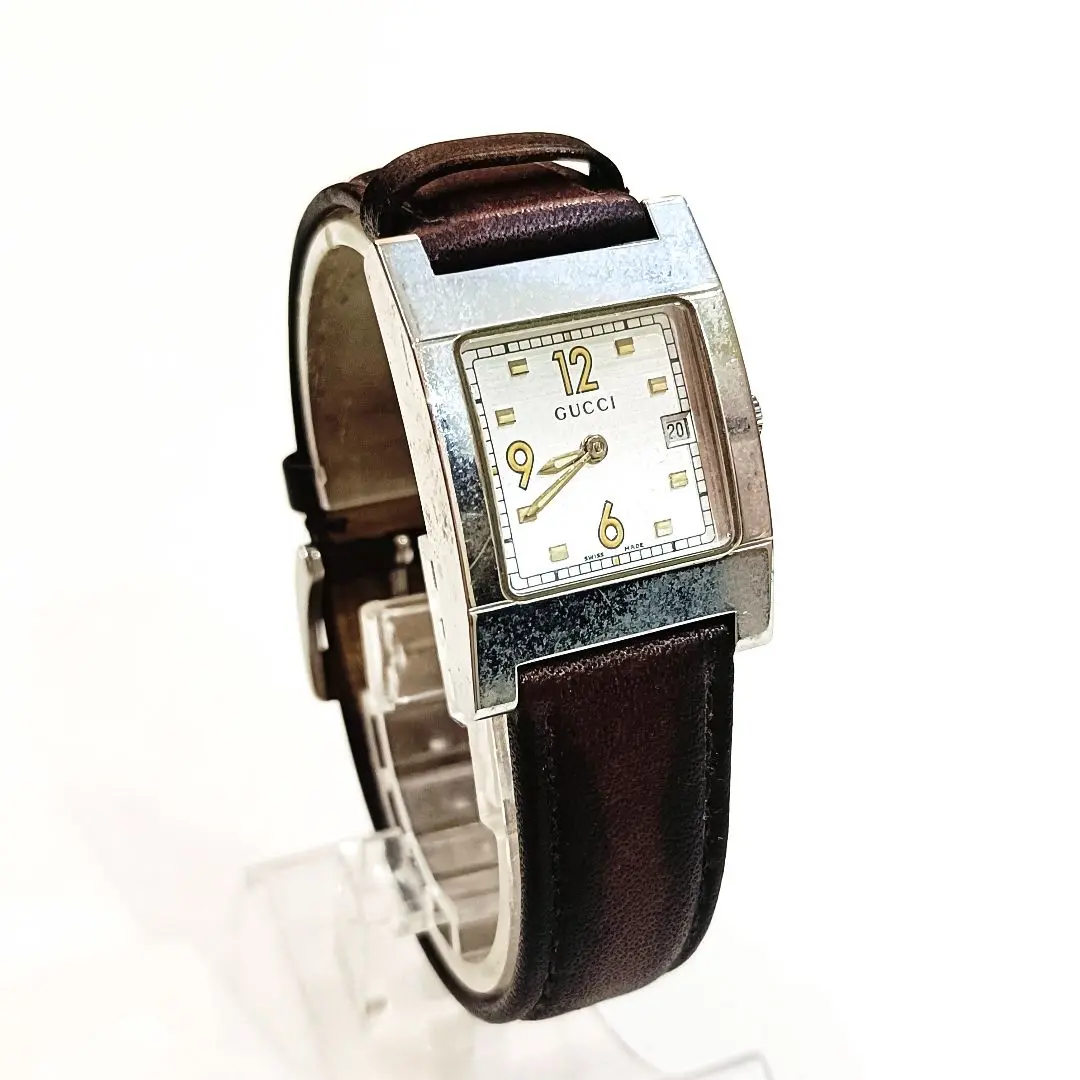 希少】GUCCI グッチ 7700L レディース腕時計 デイト 新品電池
