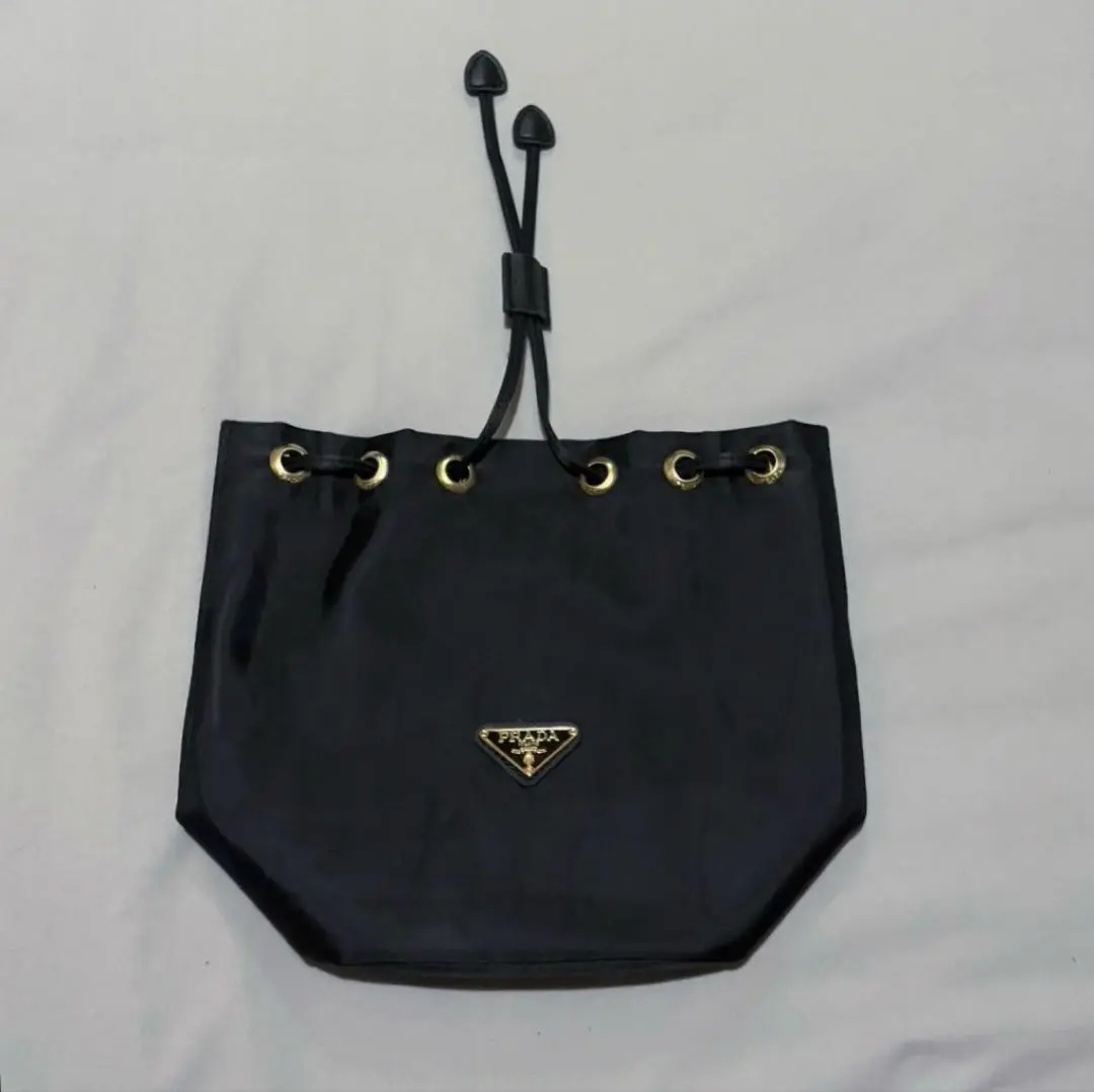 PRADA 巾着型ナイロン チェーンショルダーバッグ ノベルティ