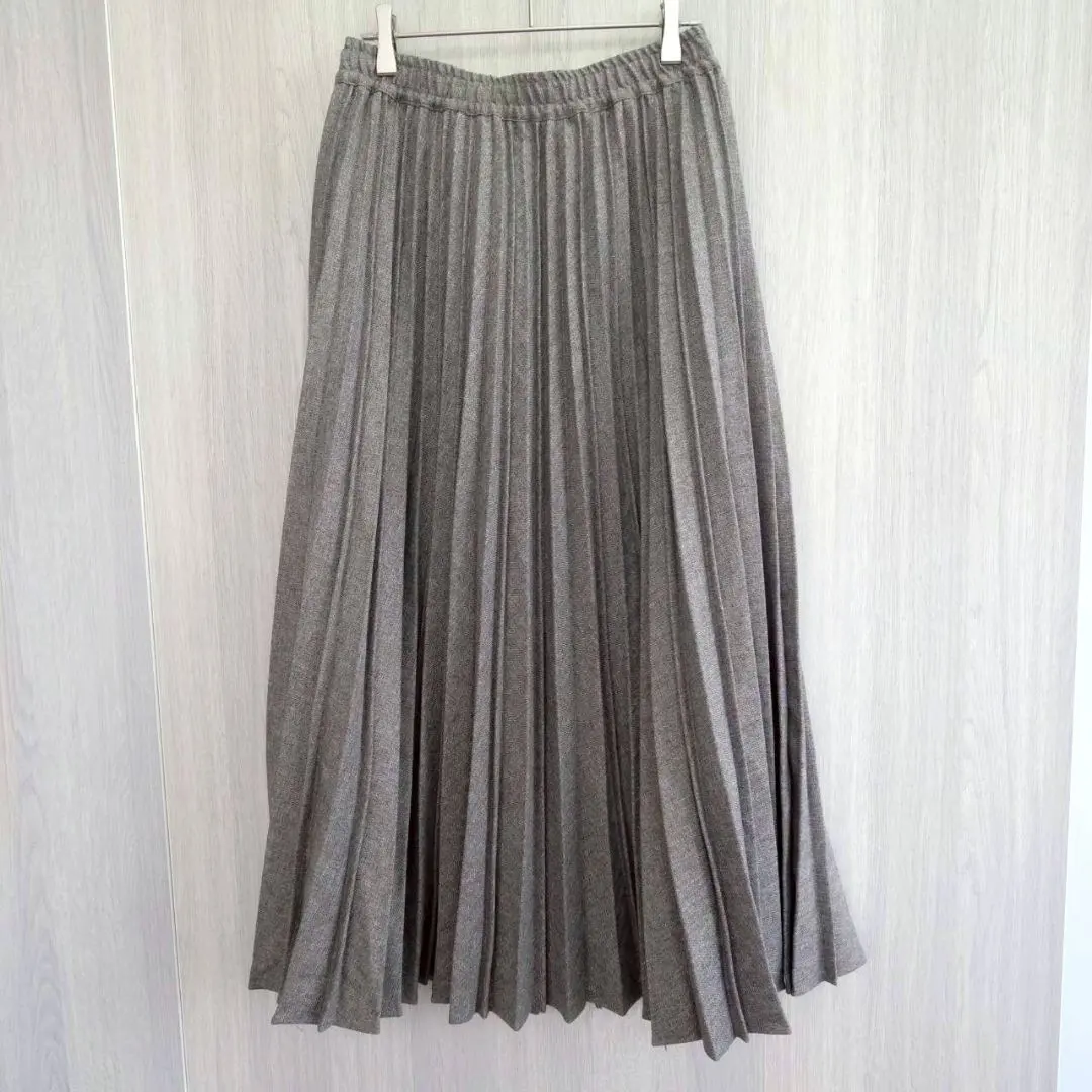 Thumbnail of Niko and... Long Skirt Pleated Skirt Flare Skirt Brown M