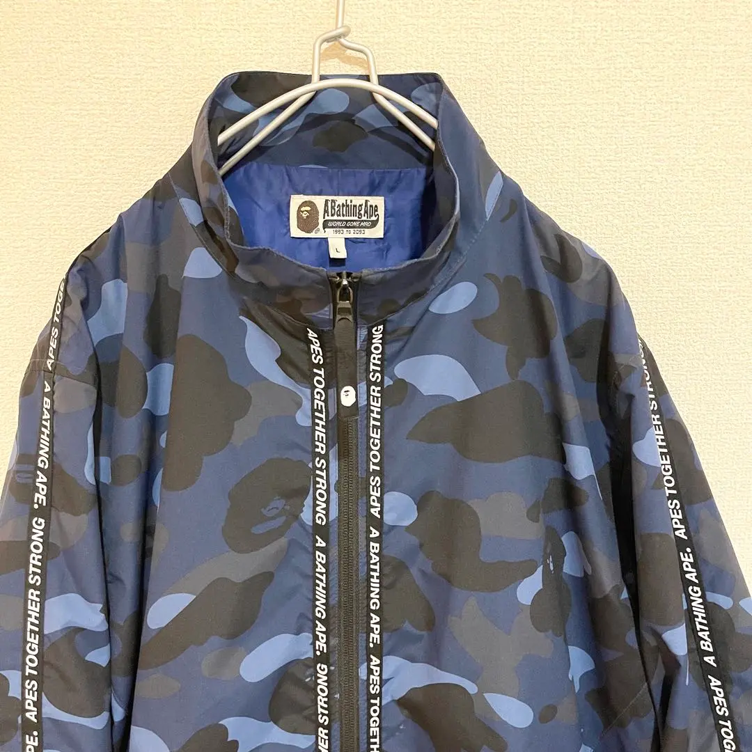 A BATHING APE 青系迷彩ナイロンジャケット 2025年最新】Yahoo!オークション -エイプ迷彩ジャケットの中古品