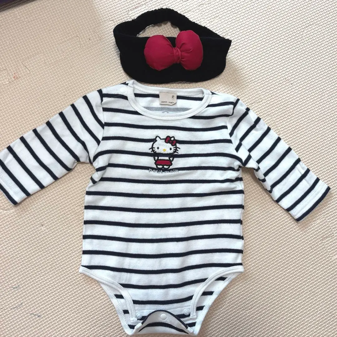 Thumbnail of petit main Hello Kitty Stripe Rompers Set
