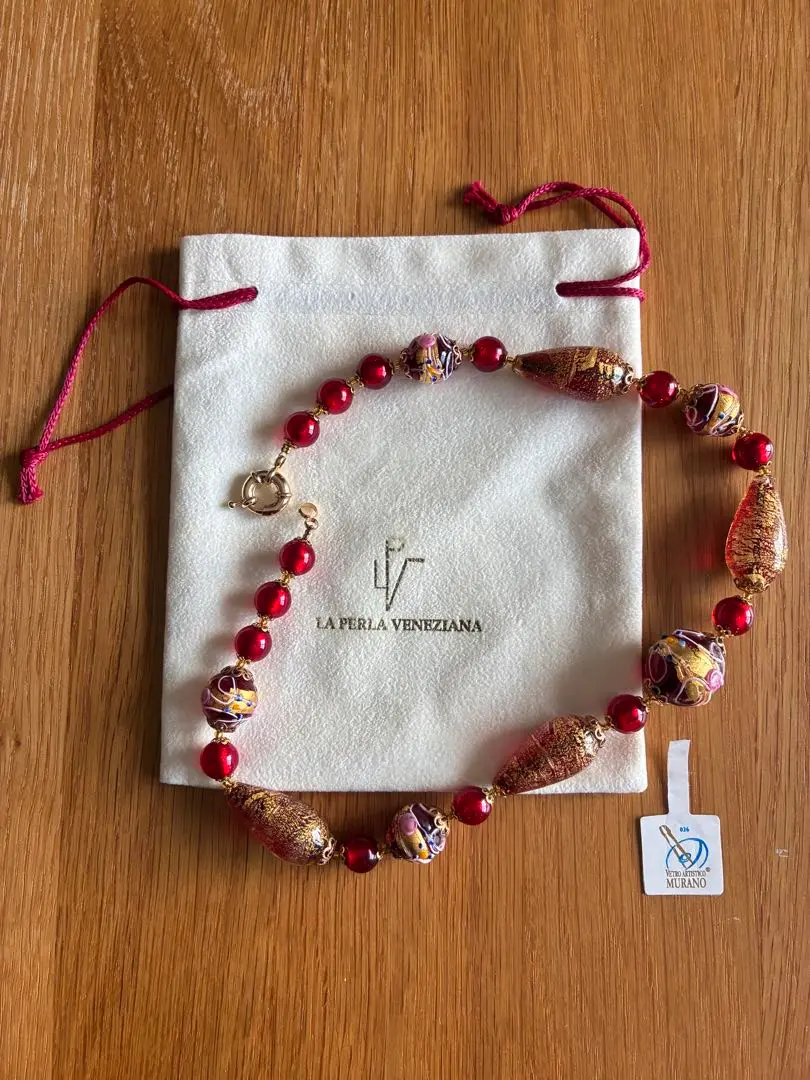 LA PERLA VENEZIANA MURANO GLASS ネックレス La Perla Veneziana - Wellmade