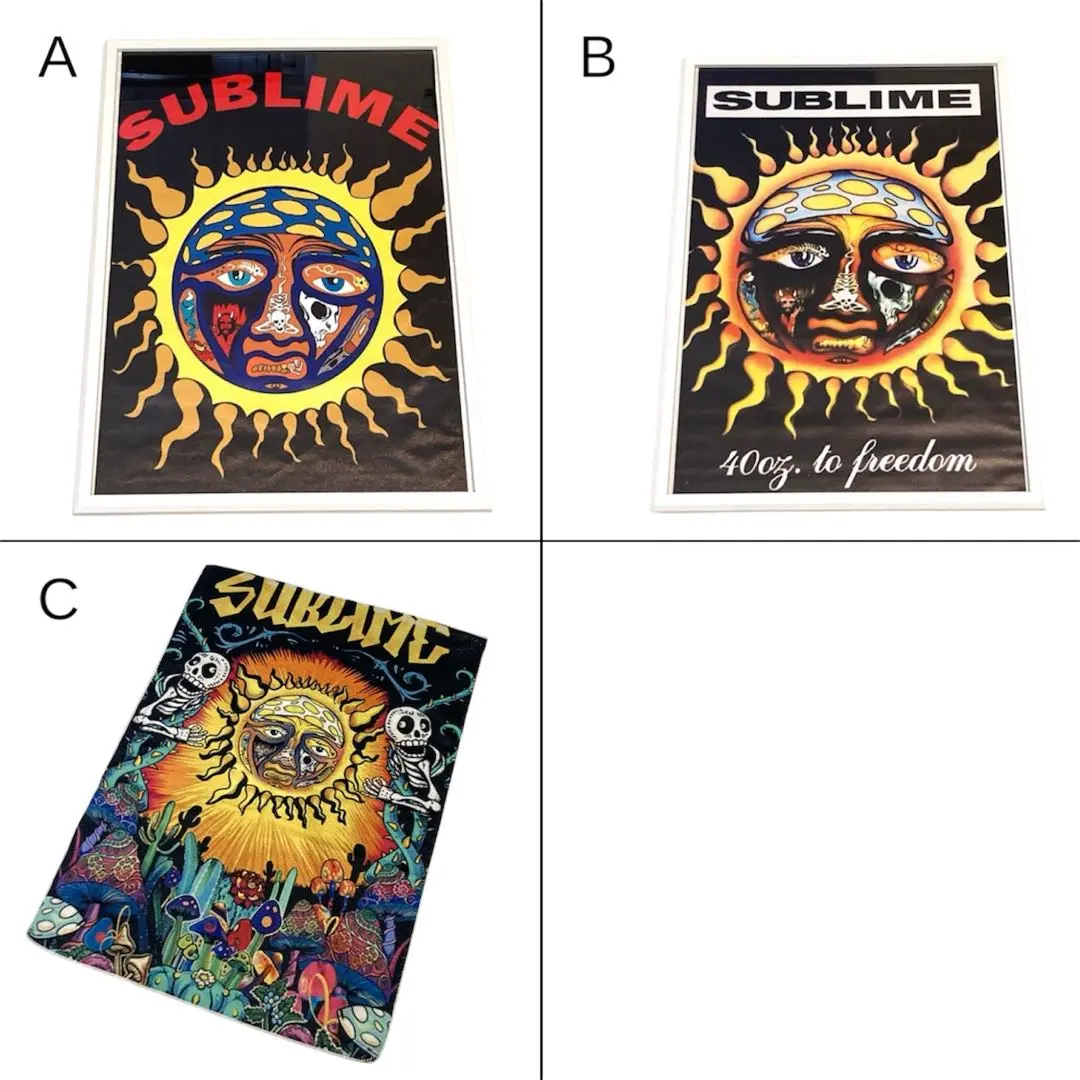 Amazon.co.jp: 額縁付きsublime サブライム 太陽デザイン A2