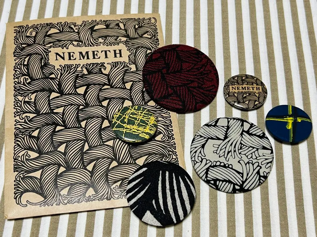 レア有 ネメス nemeth 缶バッジ 4個 christpher nemeth Christopher Nemeth ネメス 缶バッジ 4個セット コレクション