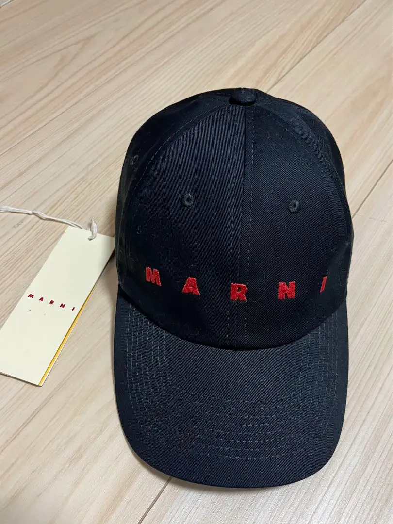 未使用　イタリア製　Marni 黒 ロゴ刺繍 ベースボールキャップ 楽天市場】MARNI マルニ Logo Baseball Cap ベースボール
