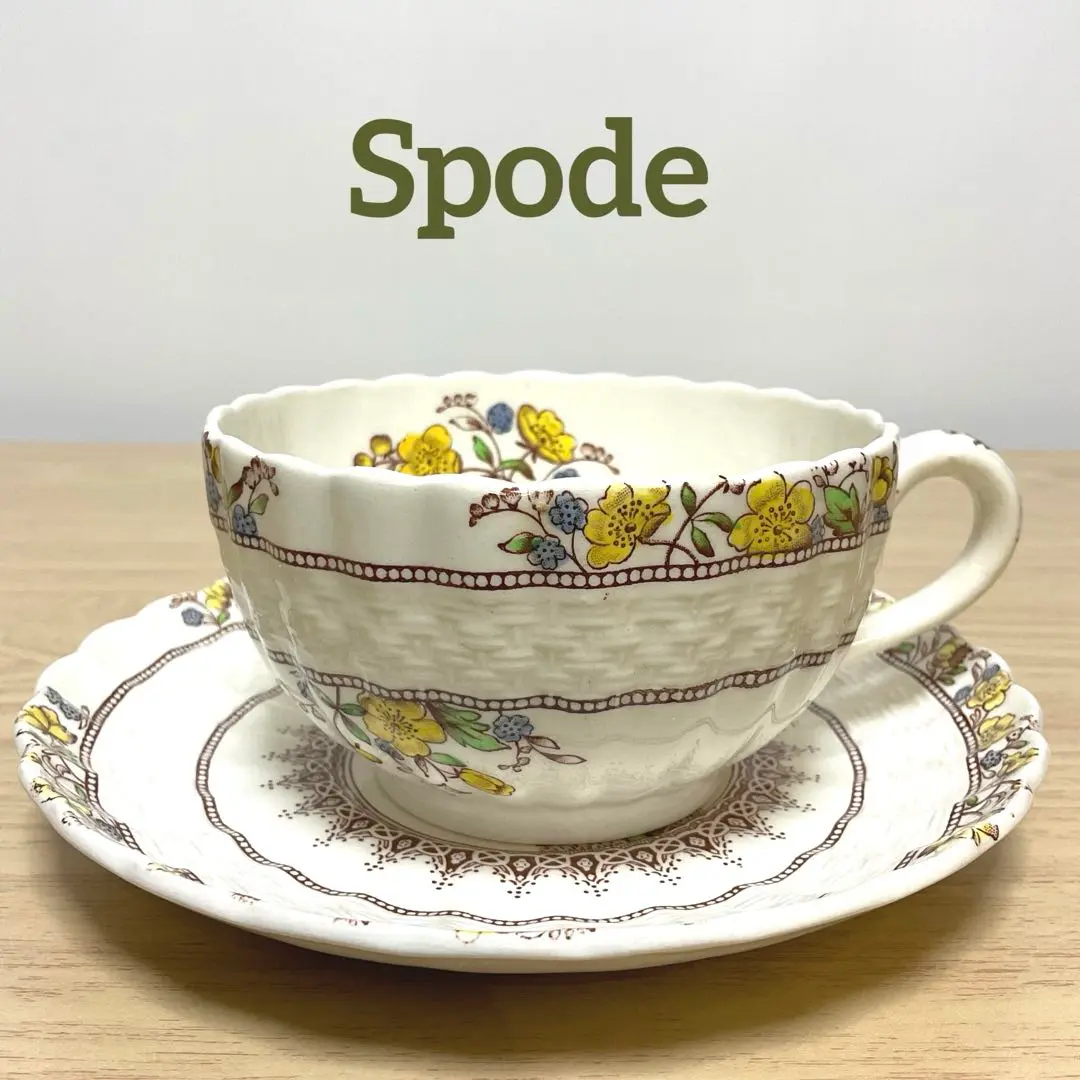 2175様感謝‼️英国Spode『バターカップ』限定製作大皿England1客元箱 2176様感謝‼️スポード英国『バターカップ』限定製作大皿