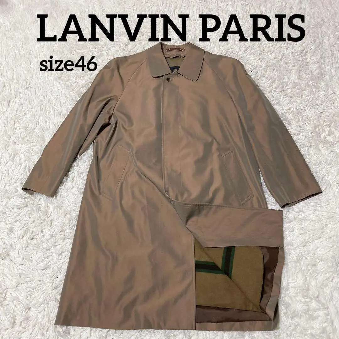 値下げ中12-50 LANVIN ランバンステンカラーコートライナー付きカシミヤ 楽天市場】ランバン コート 中古の通販