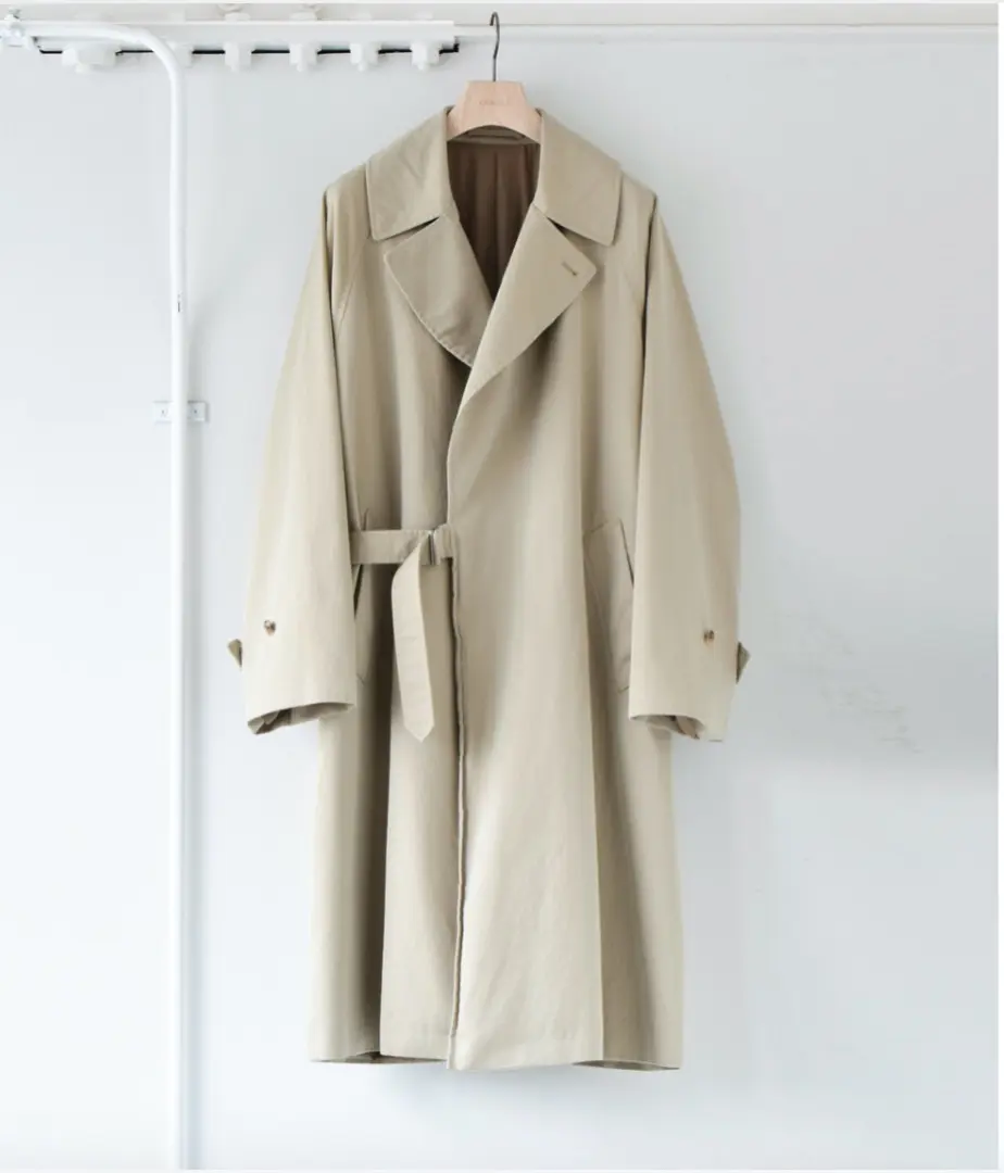 COMOLI 21SS ウォッシュドタイロッケンコート サイズ2 COMOLI 21SS ウォッシュドタイロッケンコート