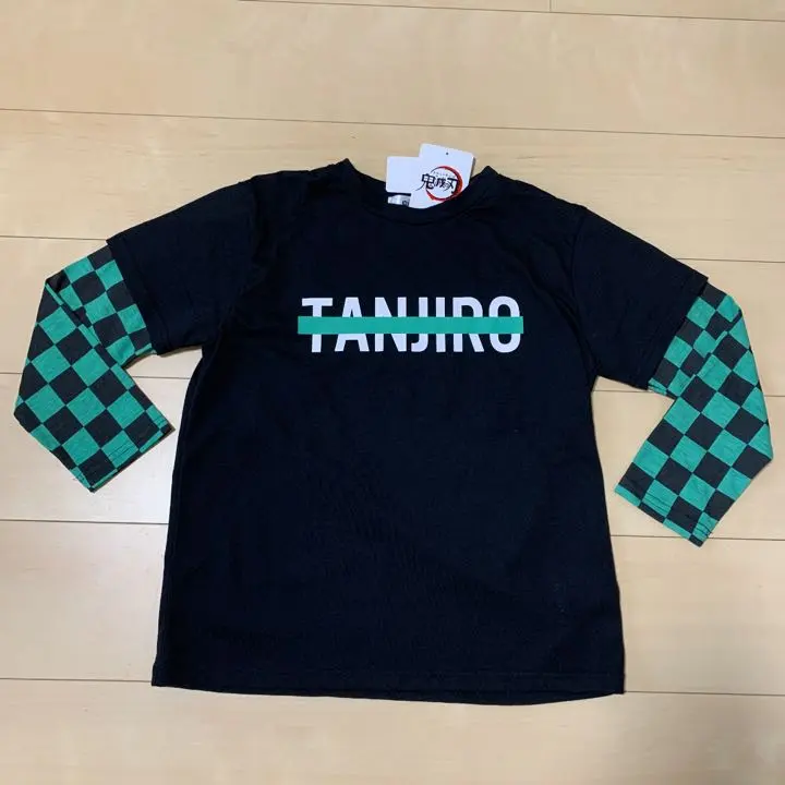 Thumbnail of 【New】Demon Slayer: Kimetsu no Yaiba Tanjiro Cosplay Long Sleeve T-shirt Layered Style Kamado Tanjiro 140