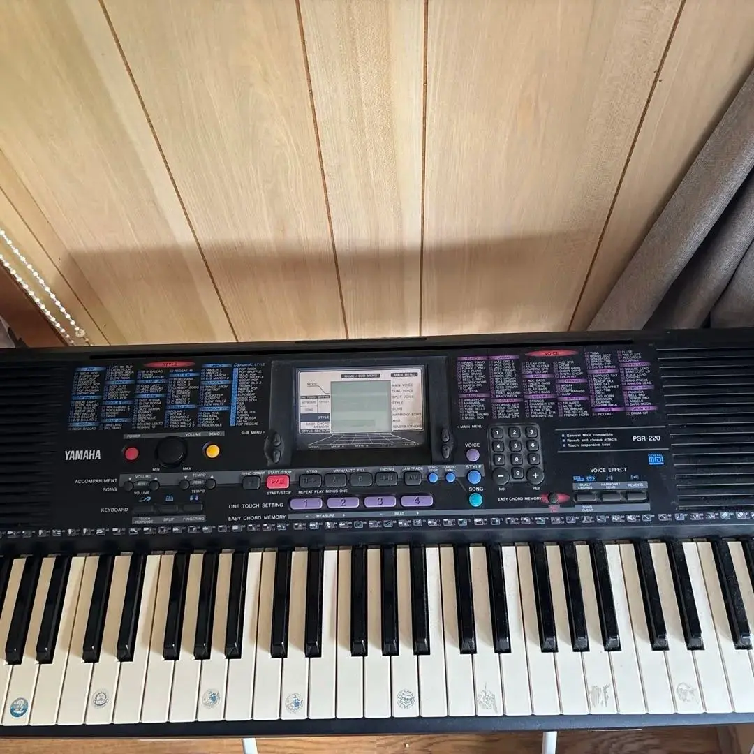 YAMAHA ヤマハ 電子ピアノ ポータトーン PSR-295 ソフトケース付 Yamaha PSR-295 Portatone Electronic Keyboard w/Stand & A/C