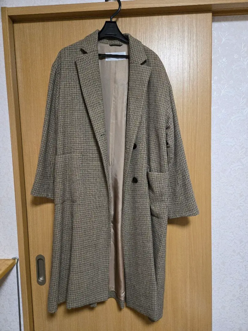 Thumbnail of Hands of Creation check pattern long coat