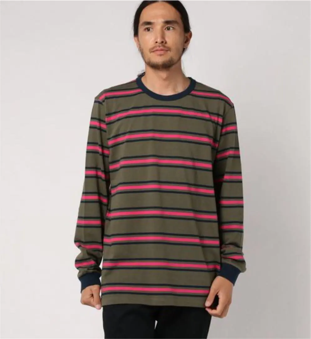新品 POP TRADING COMPANY ロンT ストライプ 長袖Tシャツ 2025年最新】POP TRADING COMPANY メンズ 七分・長袖カットソー
