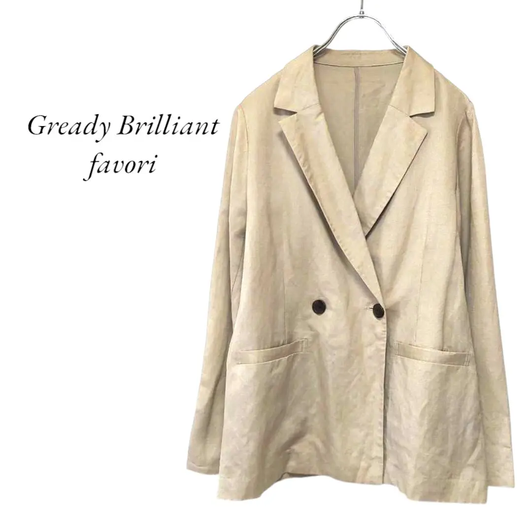 6/10まで。グレディブリリアン　フレンチスリーブテーラードジャケット green label relaxing ジャケット テーラードジャケット ICE