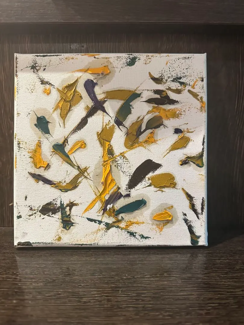 抽象畫 壓克力顏料 20cm x 20cm 的縮圖