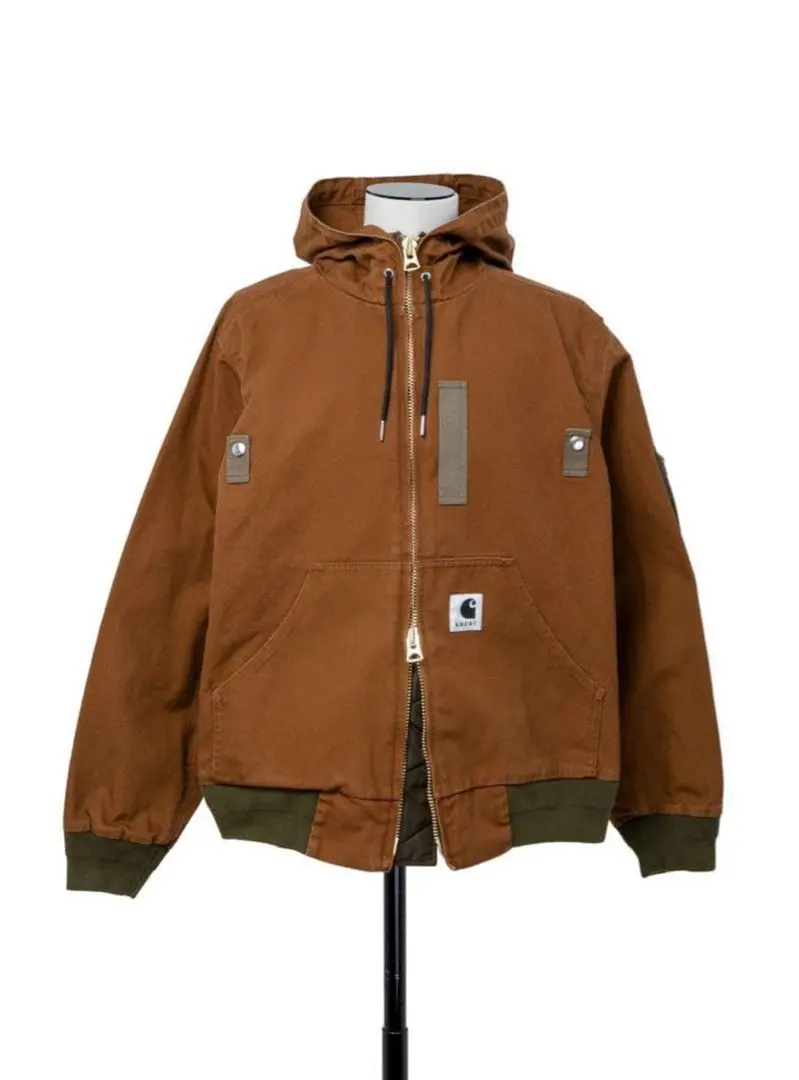 sacai Carhartt WIP 水洗帆布連帽外套 的縮圖
