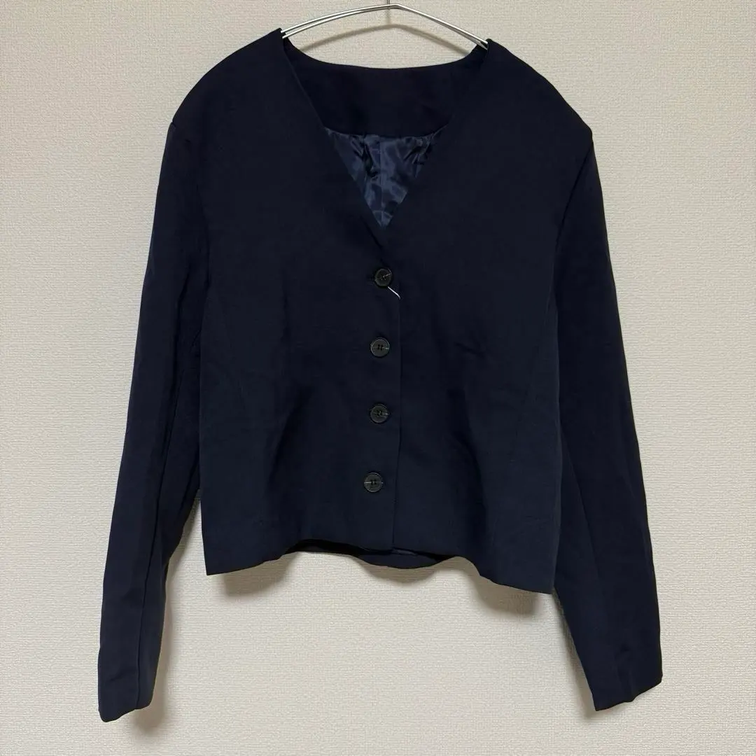 Thumbnail of laffmo, laffmo, collarless jacket, navy, formal, suit