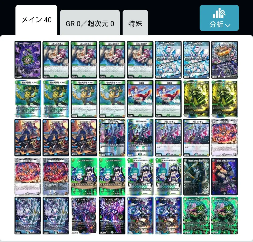 デュエルマスターズ　アナカラーパーツ5枚セット 2025年最新】アナカラーハンデスパーツの人気アイテム - メルカリ