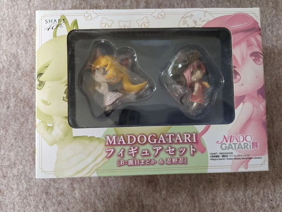 鹿目まどか 忍野忍 舞子まどか フィギュアセット Amazon.co.jp: 未 MADOGATARI展 鹿目まどか ＆ 忍野忍