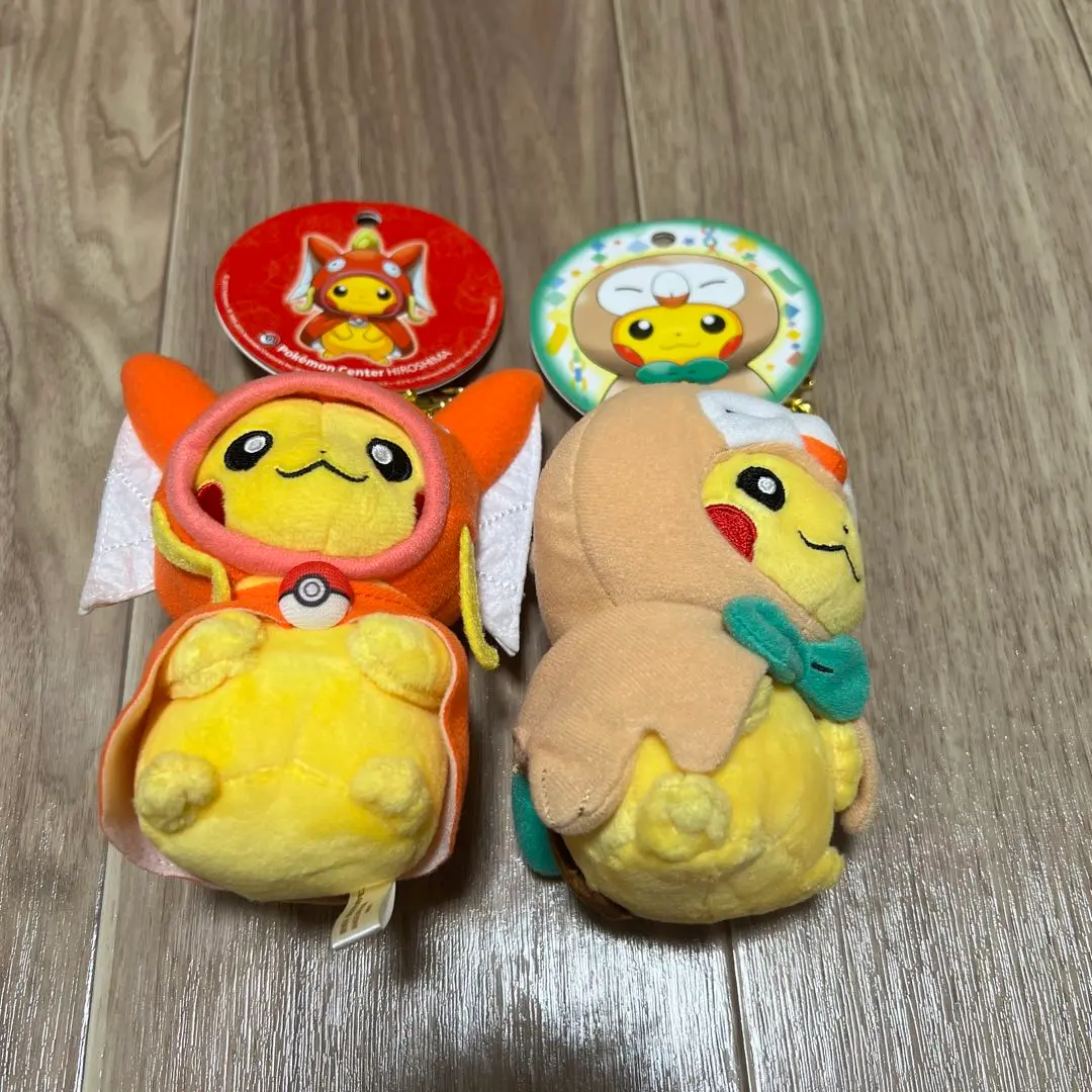 ギャラドスごっこピカチュウ コイキングごっこピカチュウ ぬいぐるみ セット コイキング、ギャラドスごっこのピカチュウのぬいぐるみ発売決定