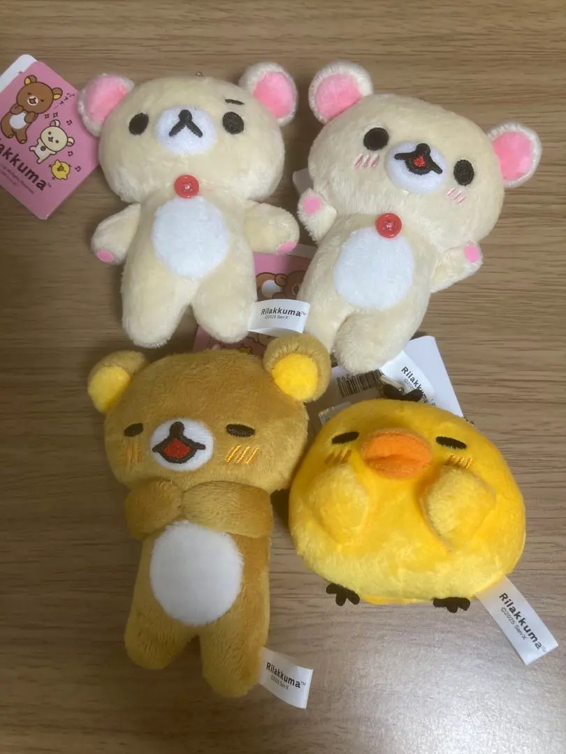 Thumbnail of Rilakkuma Relaxed Everyday Plush Mascot Keychain Part 2 - Complete Set of 4