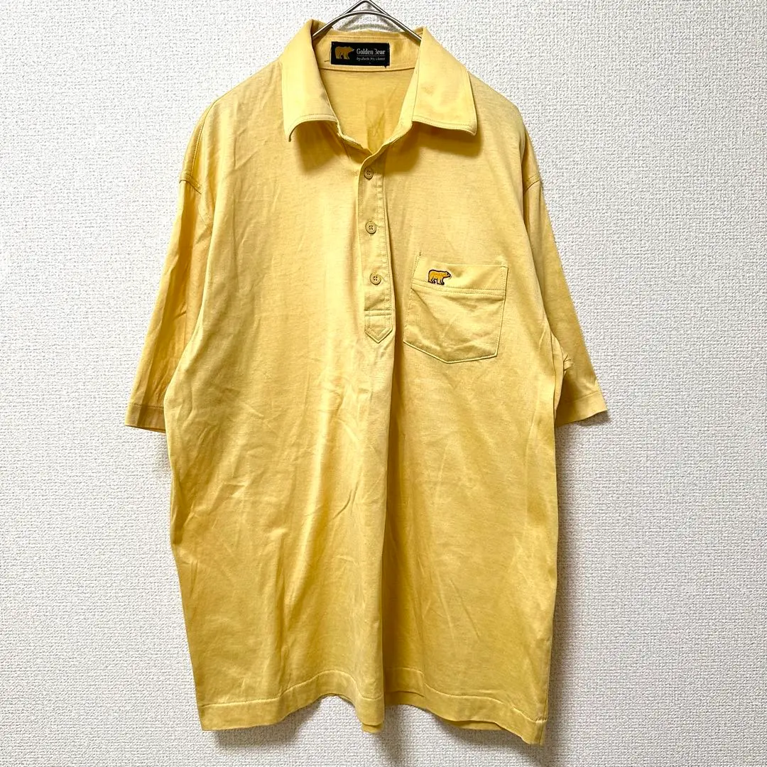 Thumbnail of Golden Bear Short Sleeve T-shirt Yellow L 100% Cotton Embroidery