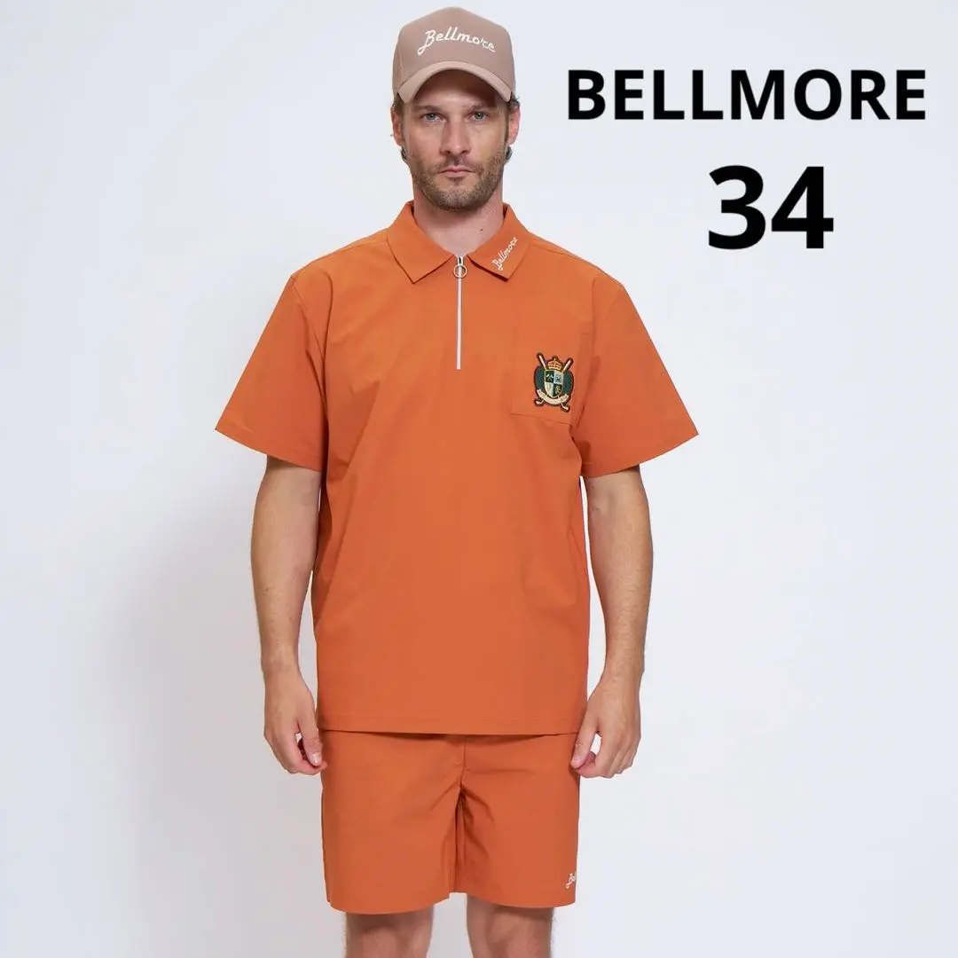 BELLMORE ベルモアゴルフ　モックネック　ゴルフ　ブラック　XL BELLMORE ベルモアゴルフ モックネック ゴルフ ブラック XL